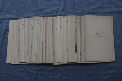 1929-1940 BULLETIN OF THE METROPOLITAN MUSEUM OF ART - LOT OF 32 - O 3879