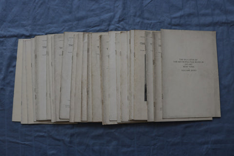 1929-1940 BULLETIN OF THE METROPOLITAN MUSEUM OF ART - LOT OF 32 - O 3879
