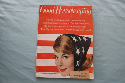 1964 JULY GOOD HOUSEKEEPING MAGAZINE - A BOBBY KENNEDY ARTICLE COVER - E 26628