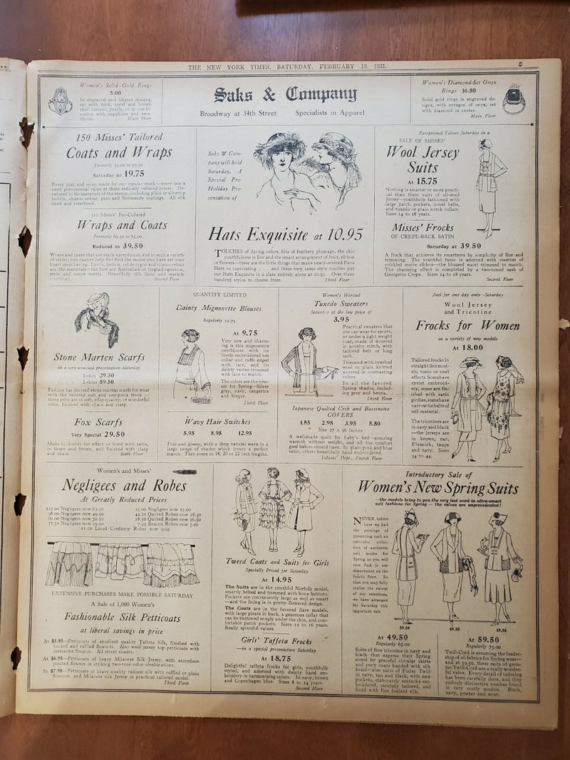 1921 FEBRUARY 19 NEW YORK TIMES - ARREST AT RITZ REVEALS BIG THEFT - NT 8136