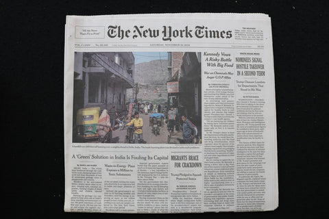 2024 NOVEMBER 16 NEW YORK TIMES - KENNEDY VOWS A RISKY BATTLE WITH BIG FOOD