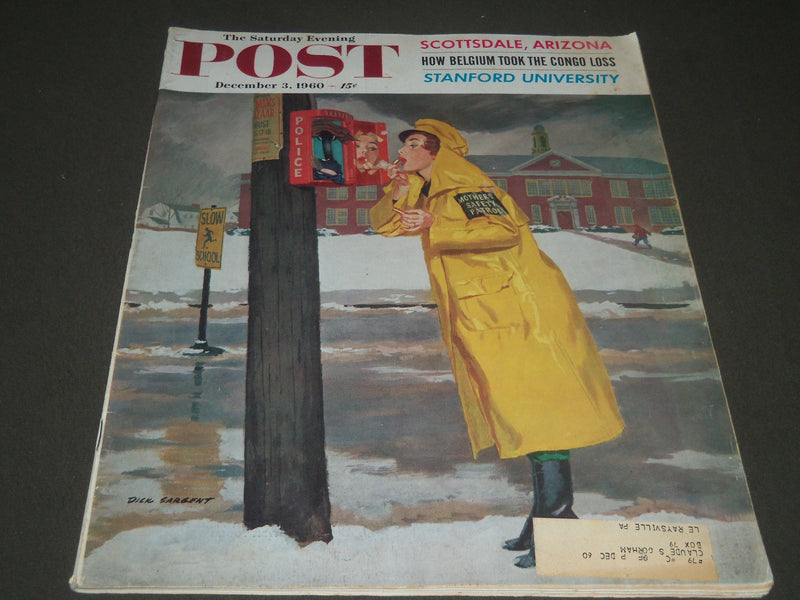 1960 DECEMBER 3 THE SATURDAY EVENING POST MAGAZINE - ILLUSTRATED COVER - SP 2324
