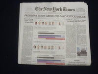 2020 JULY 10 NEW YORK TIMES - PRESIDENT IS NOT ABOVE THE LAW, JUSTICES DECIDE