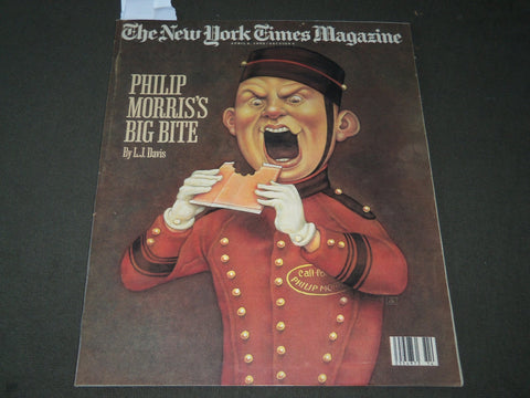 1989 APRIL 9 NEW YORK TIMES MAGAZINE SECTION - PHIL MORRIS'S BIG BITE - J 3112