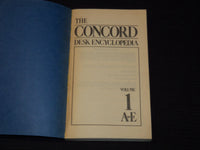 1982 THE CONCORD DESK ENCYCLOPEDIA BOXED SET OF 3 - LOT OF 2 - R 701N