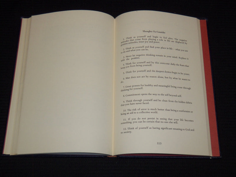 1968 TO THINE OWN SELF BE TRUE BOOK BY CORT R. FLINT - KD 7851