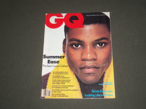 1984 JUNE GQ MAGAZINE - CARL LEWIS COVER - SP 3385