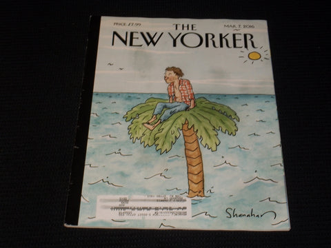 2016 MARCH 7 THE NEW YORKER MAGAZINE NICE ILLUSTRATED COVER - E 3222