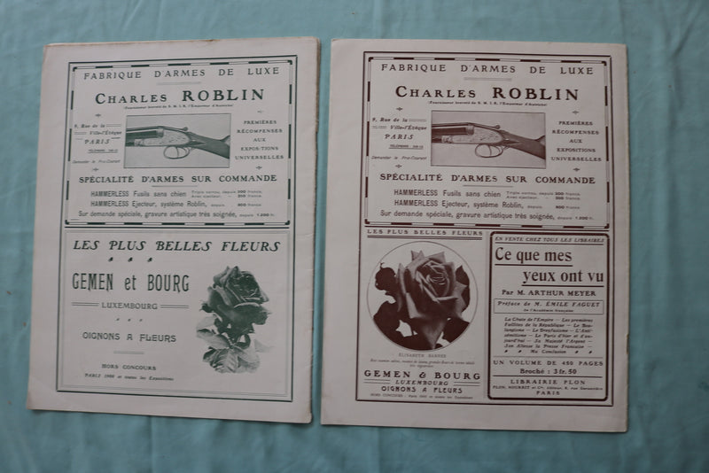1911 LA QUINZAINE ILLUSTREE MAGAZINE - FRENCH - LOT OF 2 - K 2542