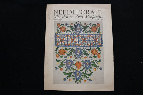1933 JANUARY NEEDLECRAFT MAGAZINE - NEEDLEWORK COVER - E 9934