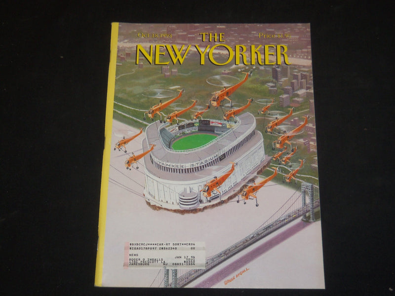 1993 OCTOBER 18 THE NEW YORKER MAGAZINE - ILLUSTRATED COVER - NY 1604