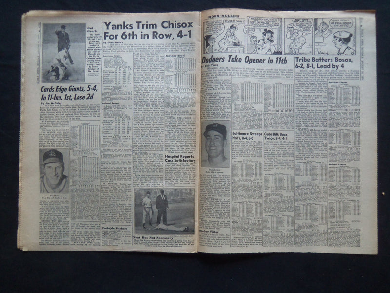 1954 AUGUST 30 NY DAILY NEWS - HUNT MEN IN MYSTERY OF MISSING TEENS - NP 2497
