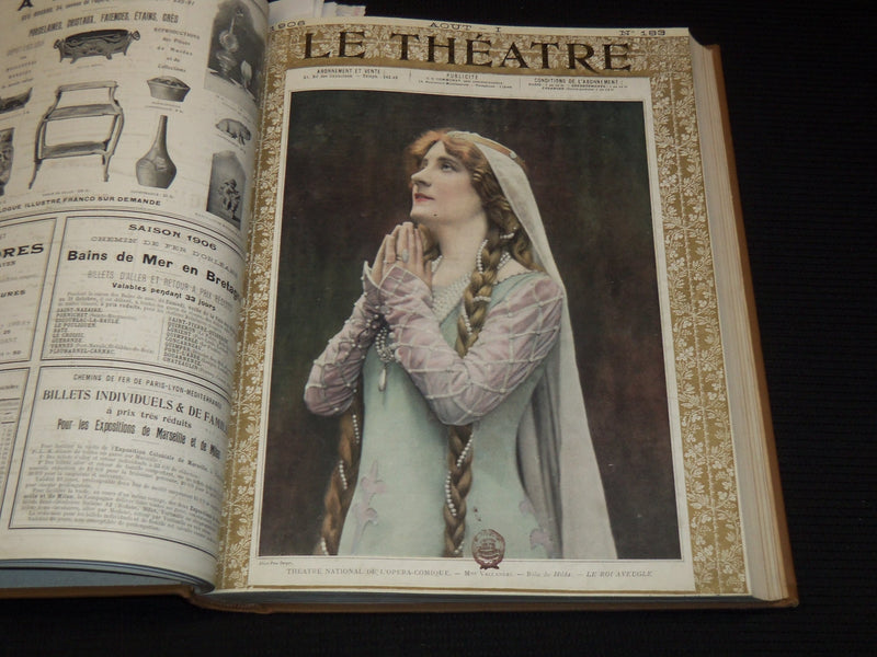 1906 JULY-DECEMBER LE THEATRE MAGAZINE BOUND VOLUME - 12 ISSUES - KD 2278G