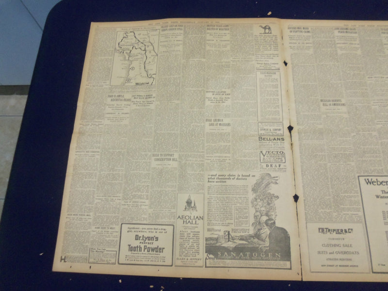 1916 JAN 12 NEW YORK TIMES- MEXICAN BANDITS KILL 16 AMERICANS OFF TRAIN- NT 9057