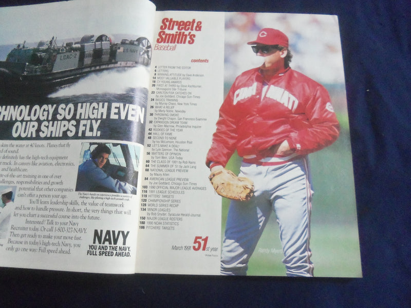 1991 STREET & SMITH'S BASEBALL MAGAZINE - NOLAN RYAN COVER - B 4165V