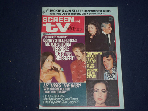 1974 JULY SCREEN AND TV ALBUM MAGAZINE-ELVIS PRESLEY-PHOTOS & STORIES- ST 5900