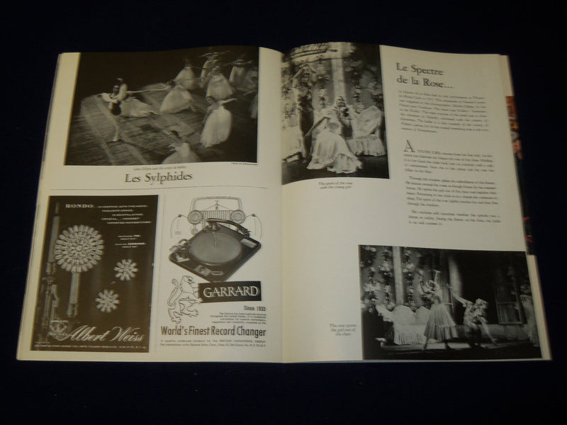 1954-1955 LONDON'S FESTIVAL BALLET PROGRAM - S. HUROK - TOUMANOVA - J 5096
