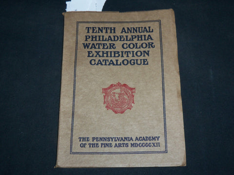 1912 10TH ANNUAL PHILADELPHIA WATERCOLOR EXHIBITION CATALOGUE - J 6710
