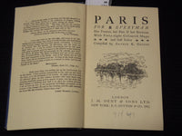1938 PARIS FOR EVERYMAN BOOK COMPILED BY ARTHUR K. GRIGGS - HARDCOVER - KD 6263C