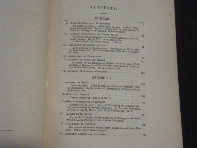 1847-1875 BROWNSON'S QUARTERLY REVIEW MAGAZINE LOT OF 23 ISSUES - WR 1293