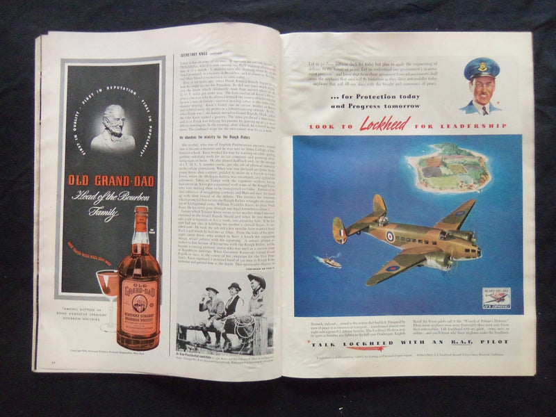 1941 MARCH 10 LIFE MAGAZINE - WASHINGTON WORKER - L 225