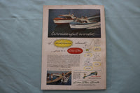 1957 APRIL SPORTS AFIELD MAGAZINE - AN ILLUSTRATED FISHERMAN COVER - E 26598