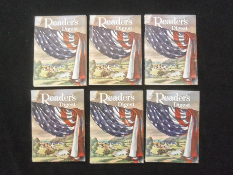 1952 JULY READER'S DIGEST MAGAZINE - FLAG COVER - LOT OF 6 - K 106