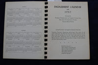 1957 FLORIDA FLOWER ARRANGEMENTS - ALL COLOR CALENDAR FOR 1957 - K 983
