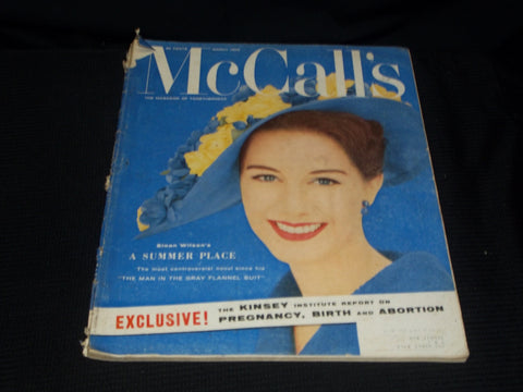 1958 MARCH MCCALL'S MAGAZINE - NICE FASHION FRONT COVER - E 5908