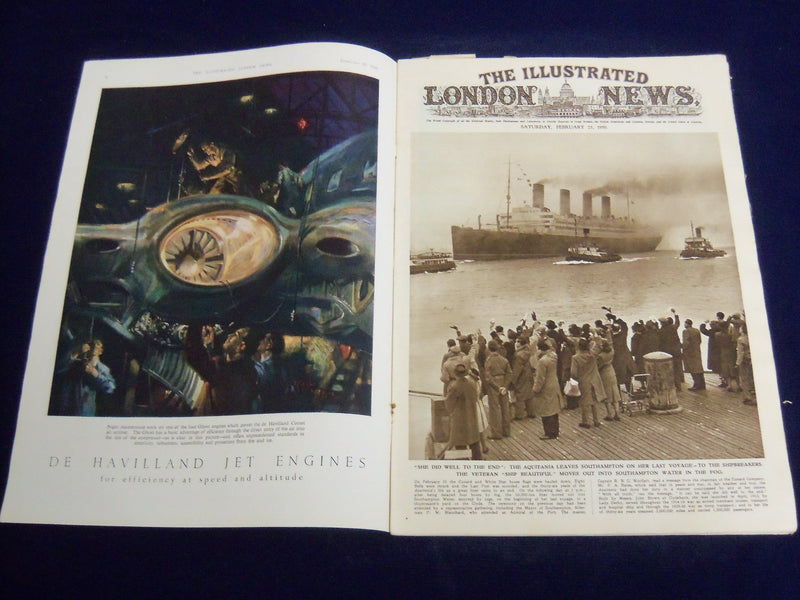 1950 FEBRUARY 25 ILLUSTRATED LONDON NEWS MAGAZINE - - E 8130