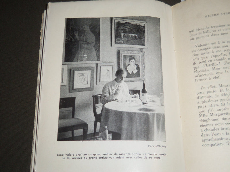 1956 MAURICE UTRILLO MON MARI FRENCH BOOK - SIGNED BY LUCIE VALORE - J 2319