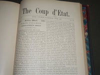 1884-1887 THE COUP D'ETAT KNOX COLLEGE BOUND VOLUME 4/6 - GALESBURG ILL- KD 4412