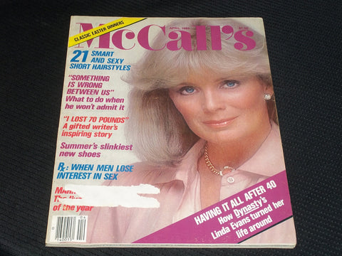1983 APRIL MCCALL'S MAGAZINE - LINDA EVANS FRONT COVER - E 585