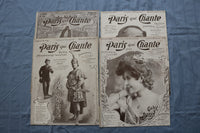 1906 PARIS QUI CHANTE REVUE ILLUSTRATEE MAGAZINE - FRENCH - LOT OF 32 - O 3847