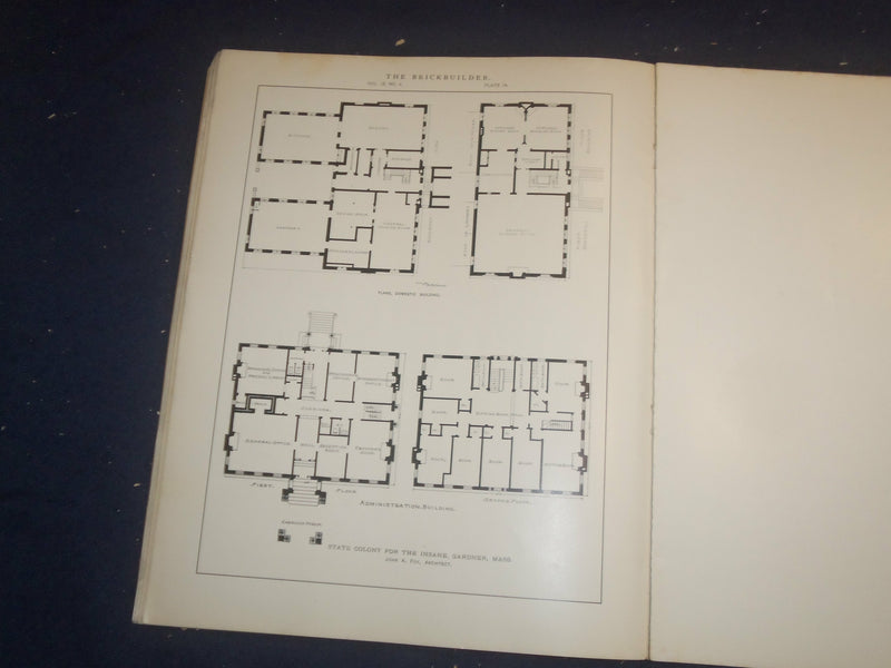 1906 JUNE THE BRICKBUILDER MAGAZINE - AN ARCHITECTURAL MONTHLY - ST 528K