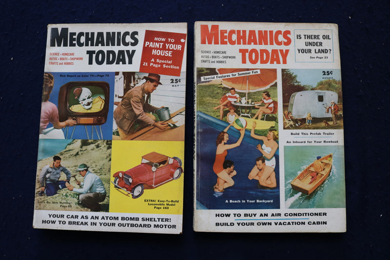 1954 MECHANIXS TODAY MAGAZINE - LOT OF 4 - O 3499
