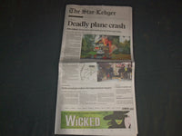 2019 OCTOBER 30 THE STAR-LEDGER NEWSPAPER - DEADLY PLANE CRASH IN COLONIA, NJ