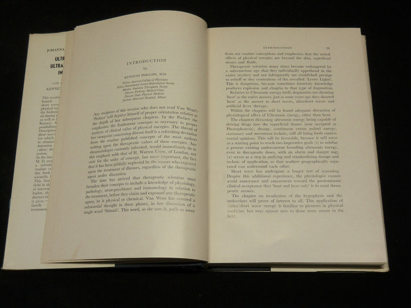 1954 ULTRASONIC AND ULTRASHORT WAVES IN MEDICINE BOOK - KD 2768P