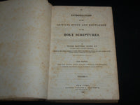 1849 HORNE'S INTRODUCTION OF THE HOLY SCRIPTURES VOLUME 1 BY HORNE - KD 6776
