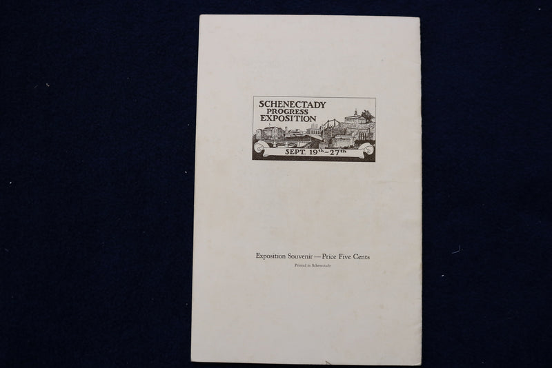1924 SEPTEMBER 19-27 SCHENECTADY PROGRESS EXPOSITION SOFTCOVER BOOK - K 1591