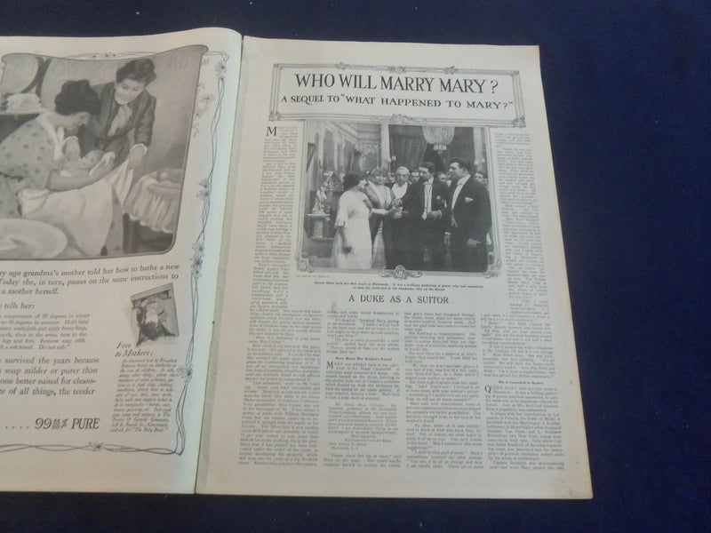 1913 AUGUST THE LADIES' WORLD MAGAZINE - WHO WILL MARRY MARY? - B 4164D