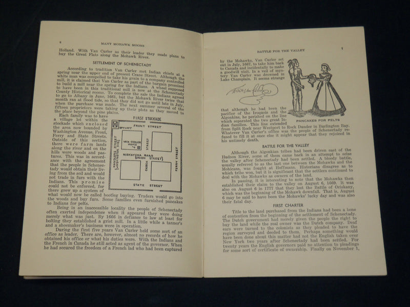 1938 MANY MOHAWK MOONS BOOK SIGNED BY C. E. BENNETT - J 5882