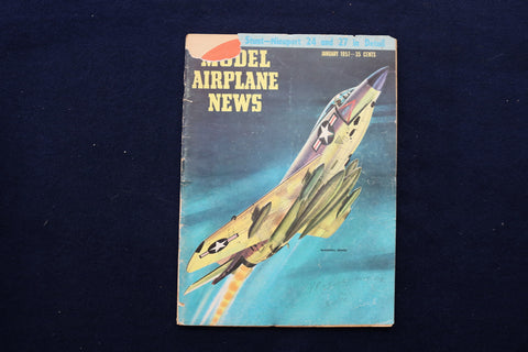 1957 JANUARY MODEL AIRPLANE NEWS MAGAZINE - MCDONNELL DEMON COVER - E 11524