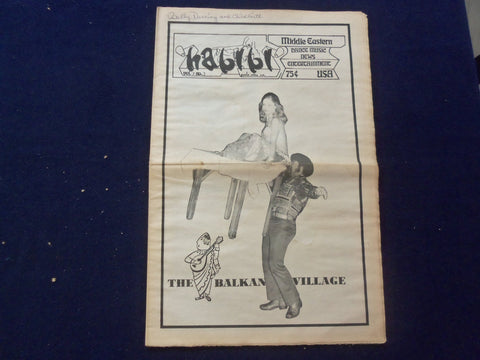 1976 HABIBI NEWSPAPER - VOLUME 3, NUMBER 2 - MIDDLE EASTERN DANCE/MUSIC- NP 6852
