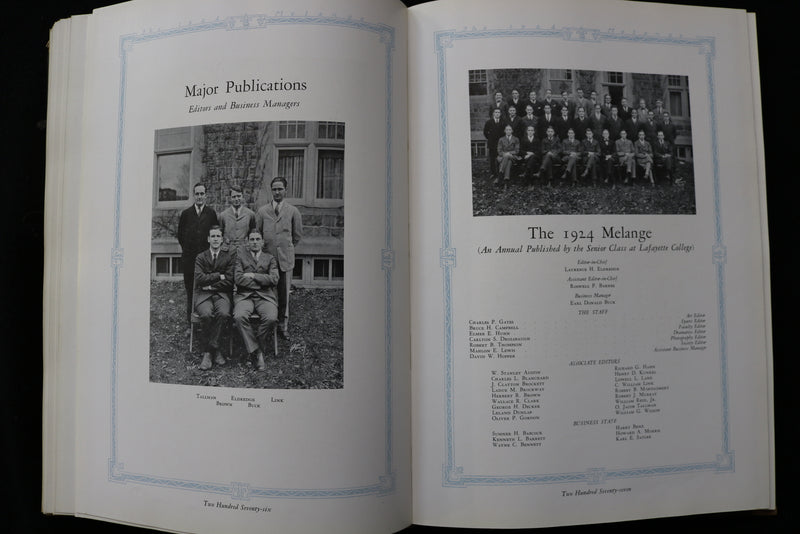 1924 THE MELANGE LAFAYETTE COLLEGE YEARBOOK - EASTON, PENNSYLVANIA - YB 3499