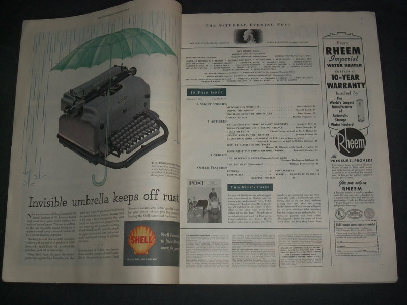 1953 FEBRUARY 7 THE SATURDAY EVENING POST MAGAZINE - ILLUSTRATED COVER- SP 2479Q