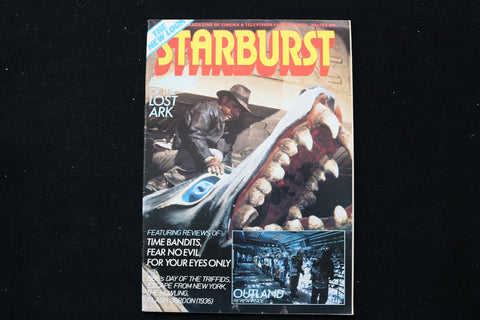 1982 STARBURST MAGAZINE - RAIDERS OF THE LOST ARK COVER - E 24481