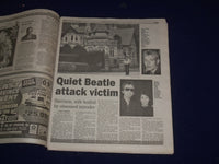 1999 DEC 31 PHILADELPHIA DAILY NEWS - GEORGE HARRISON STABBED - NP 2991
