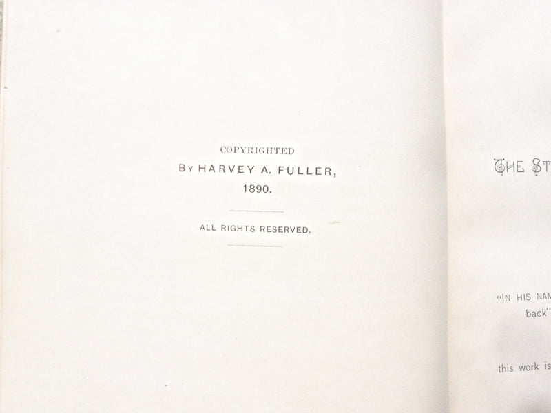 1890 WHERE DARK SHADOWS PLAY HARDCOVER BOOK BY HARVEY A. FULLER - KD 8478