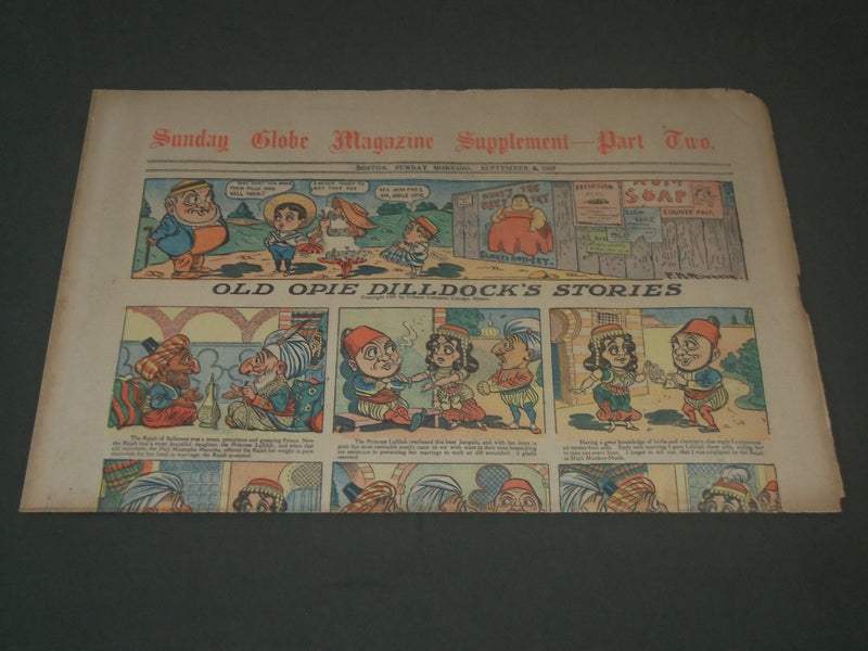 1907 SEPTEMBER 8 SUNDAY BOSTON GLOBE SUPPLEMENT PART 2 - COLOR COMICS - NP 2801